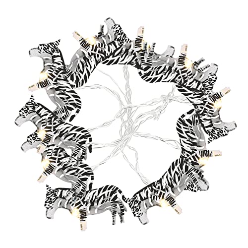 1 Zebra- -lichterkette Party-dekoration Leicht Zu Biegen Warmes Leuchten Für Jungen Und Mädchen 1 Zebra- -lichterkette Party-dekoration Leicht Zu Biegen Warmes Leuchten Für Jungen Und Mädchen von Anneome