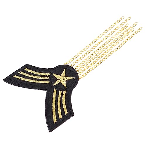 Anneome 1 Stück Herren Schulterabzeichen mit Quaste Elegantes Epaulet für Kostüme und Anzüge für Halloween Schuluniformen und Besondere Anlässe von Anneome