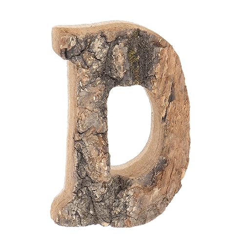 Anneome 1 Stück Retro-holzverzierung Englische Briefe Dekoration Baumrinde Ornament Dekoration Aus Holz Hölzern von Anneome