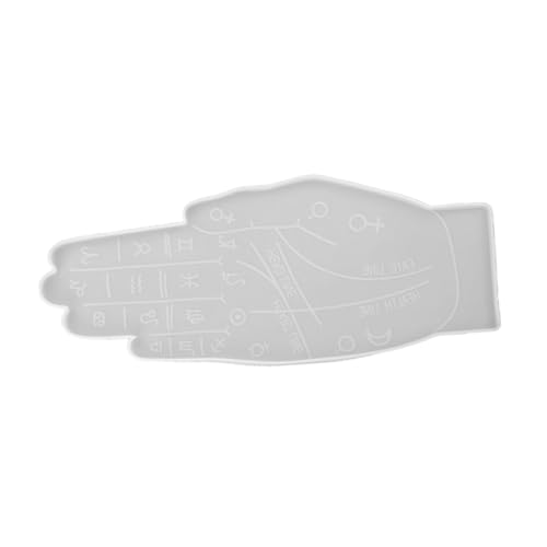 Anneome 1 Stück Silikonform für Palmistry Design Gießform für Untersetzer Diy Lagertray für Bastelprojekte und Handwerkskunst Zuhause und Veranstaltungen von Anneome
