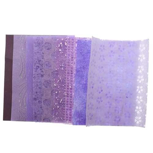 Anneome 10 Blatt Dekoratives Scrapbook Papier Handgeschöpftes Material für Diy Handaccount und Journals ca Verschiedene Designs für Bastelprojekte und Grußkarten von Anneome