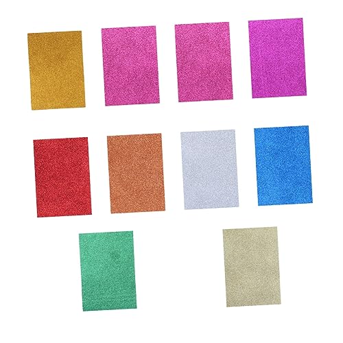 Anneome 10 Blatt Glitzerkarton Papier Pads Zubehör Für Die Kartenherstellung Sammelalbum Liefert Dekoration Funkeln Handwerk Manuelles Diy-material Zufällige Farbe von Anneome