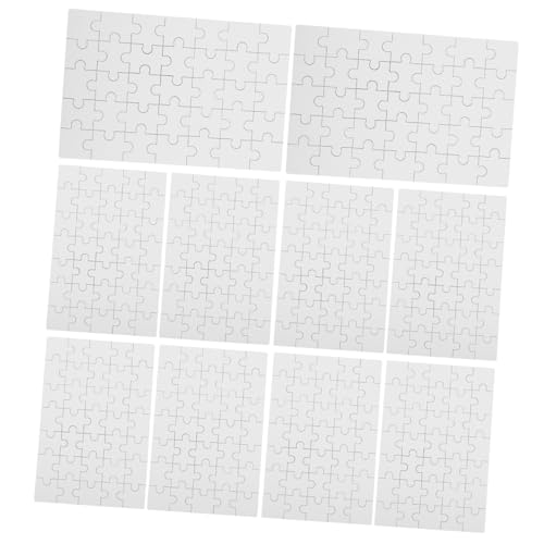 Anneome 10 Blatt Teiliges Holzpuzzle Blanko Puzzleteile für Sublimationsdruck DIY Wärmeübertragung für Kreative Geschenkideen und Fototransfers von Anneome