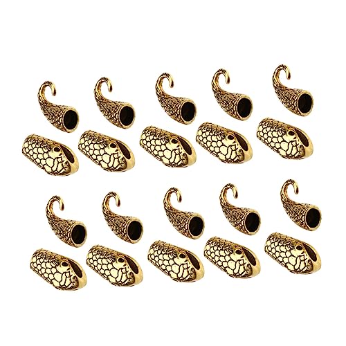 Anneome 10 Paare Knebelverschlüsse für die Schmuckherstellung bastelzeug the craft befestigungsschiene kalanchoe Kettenverschlüsse und Verschlüsse Armband Knebelverschluss Legierung Golden von Anneome