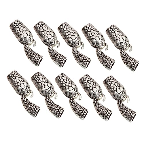 Anneome 10 Paare Schmuck Verschluss Schlangenverschluss Kettenverschlüsse Und Verschlüsse Knebelverschlüsse Für Schmuck Knebelverschluss Armbandverschlüsse Und Verschlüsse Silver Legierung von Anneome
