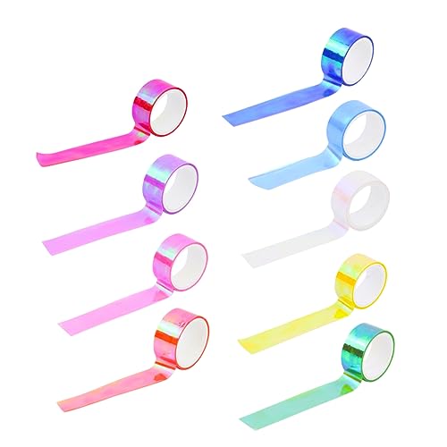 Anneome 10 Rollen Buntes Klebeband Klebrig Pflicht Einseitig Ästhetisch Farbig Notizbuch Farben Journaling Klebeband Für Scrapbooking Diy -klebeband von Anneome