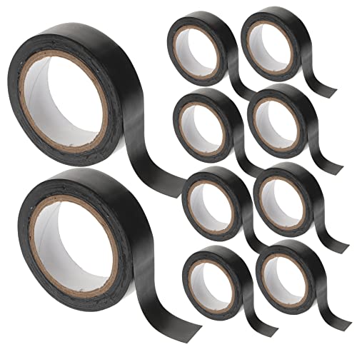 Anneome 10 Rollen PVC Isolierband Je Hitzebeständig Flammhemmend Elektrische Klebebänder für Innen Außen Isolierklebeband Flexibel Hohe Isolationsleistung Kabelreparatur und Wickeln von Anneome