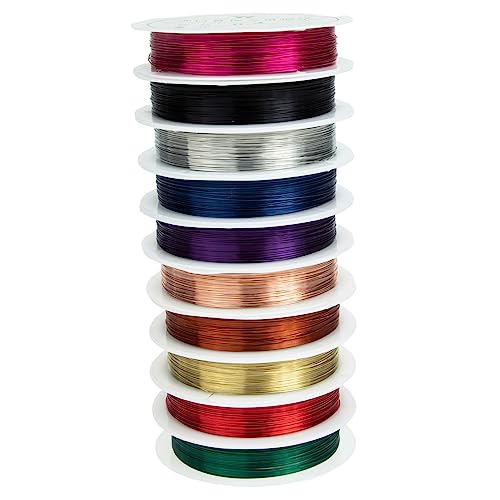 Anneome 10 Rollen Schmuckdraht Kupfer Farben Durchmesser Flexibler Basteldraht für Schmuckherstellung Diy Projekte Armbänder und Haarspangen Anneome 10 Rollen Schmuckdraht Kupfer Farben Durchmesser Flexibler Basteldraht für Schmuckherstellung Diy Projekte Armbänder und Haarspangen von Anneome