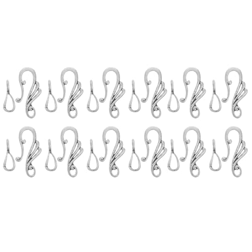 Anneome 10 Sätze Toggle Verschlüsse für Ohrringe und Schmuckherstellung Antik Silberfarbene Diy Schmuckzubehör für Armbänder und Ohrringe für Kreative Bastelprojekte von Anneome