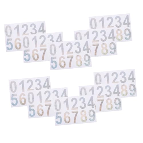 Anneome 10 Sets Garagennummernschild DIY Briefkastennummern Hausadressennummern Für Den Außenbereich Briefkastennummernaufkleber Reflektierende Nummern Briefkastenaufkleber Anneome 10 Sets Garagennummernschild DIY Briefkastennummern Hausadressennummern Für Den Außenbereich Briefkastennummernaufkleber Reflektierende Nummern Briefkastenaufkleber von Anneome