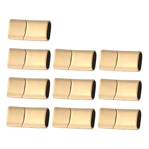 Anneome 10 Stück 316 Magnetverschluss Wohnung Flacharmbandverschlüsse Schmuck Armbänder Schnalle Schließe schmuckverschlüsse goldfarbe Kordelende Verschlusskonverter Golden Anneome 10 Stück 316 Magnetverschluss Wohnung Flacharmbandverschlüsse Schmuck Armbänder Schnalle Schließe schmuckverschlüsse goldfarbe Kordelende Verschlusskonverter Golden von Anneome