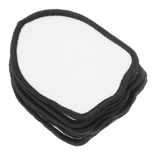 Anneome 10 Stück Bügelmotive Weiß Blanko Patches zum Aufbügeln für DIY Kleidung Taschen Hüte Vielseitige Aufnäher mit Hitzetransfer für Jeans Schuhe und Individuelle Stickerei von Anneome