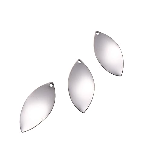Anneome 10 Stück Diy -schmuckzubehör Ohrringanhänger Aus Legierung Blatt Schmuckzubehör Silver von Anneome
