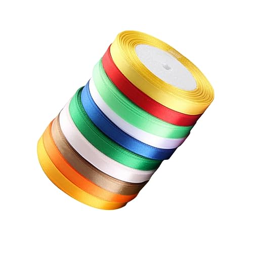 Anneome 10 Stück Geschenkbänder Satin Polyester Dekorative Schleifen für Hochzeiten Partys und DIY Bastelprojekte Zufällige Farben Zufällige Farbe Zufällige Farbe von Anneome