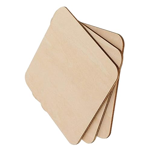 Anneome 10 Stück Graffiti-Zubehör Malerei Scheiben leer klein schmücken holzbrett plakafarbe Holzplatten für Kunstprojekte holzbohlen unfertige Holzspäne unvollendetes Holzhandwerk von Anneome