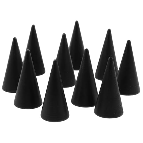 Anneome 10 Stück Kegelholznagelgriff Popcorntüten Erwachsene kleine rollende Formen leer Ring-Display- Präsentationskegel aus Holz unfertiges Holzspielzeug Bambus Kaffee Anneome 10 Stück Kegelholznagelgriff Popcorntüten Erwachsene kleine rollende Formen leer Ring-Display- Präsentationskegel aus Holz unfertiges Holzspielzeug Bambus Kaffee von Anneome
