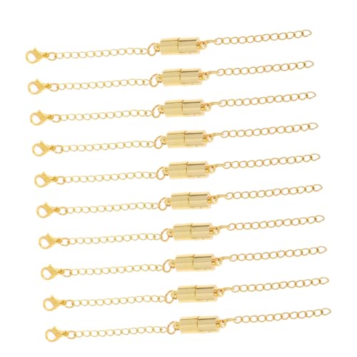 Anneome 10 Stück Kettenverlängerungen Schmuckverschluss Schmuckverlängerung Schmuckverbindung Magnetisch Halsketten rostfrei magnetischer Schmucklinker magnetische Verlängerungen Golden Anneome 10 Stück Kettenverlängerungen Schmuckverschluss Schmuckverlängerung Schmuckverbindung Magnetisch Halsketten rostfrei magnetischer Schmucklinker magnetische Verlängerungen Golden von Anneome