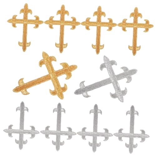 Anneome 10 Stück Kreuzmuster Aufnäher Kompakte Bügelbare Patch für Kleidung und Hüte Diy Dekorative Stickerei für Pullover Kissen und Shirts Anneome 10 Stück Kreuzmuster Aufnäher Kompakte Bügelbare Patch für Kleidung und Hüte Diy Dekorative Stickerei für Pullover Kissen und Shirts von Anneome
