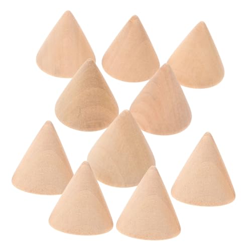 Anneome 10 Stück Ornamente Mini Zubehör Weihnachtsschmuck Party Handwerk Pappkegel Zum Basteln in Großen Mengen Zapfen Für Bäume Modellieren Geformt Weihnachtsdekorationen Bambus von Anneome