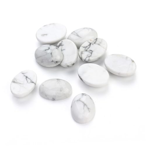 Anneome 10 Stück Schmuck Zeit Accessoires bilde bielder dekoration schmuckherstellung Craft supplies Zeitsteinzubehör zum Selbermachen Howlith-Stein-Cabochons Achat-Edelstein-Patch Weiß Anneome 10 Stück Schmuck Zeit Accessoires bilde bielder dekoration schmuckherstellung Craft supplies Zeitsteinzubehör zum Selbermachen Howlith-Stein-Cabochons Achat-Edelstein-Patch Weiß von Anneome