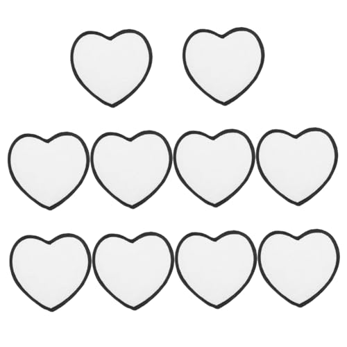 Anneome 10 Stück Sublimations Patches DIY Bügel Patches für Kleidung Dekorative Leere Stoffe für Wärmeübertragung für Applikationen Textilien und Bastelprojekte von Anneome