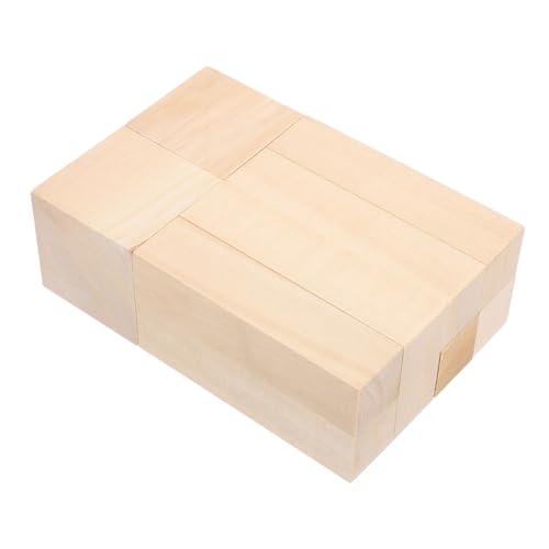 Anneome 10 Stück Teiliges Basswood Schnitzholz aus Weichem Lindenholz Naturbelassene Holzblöcke für DIY Holzschnitzerei Basteln Whittling für Anfänger und Profis Anneome 10 Stück Teiliges Basswood Schnitzholz aus Weichem Lindenholz Naturbelassene Holzblöcke für DIY Holzschnitzerei Basteln Whittling für Anfänger und Profis von Anneome
