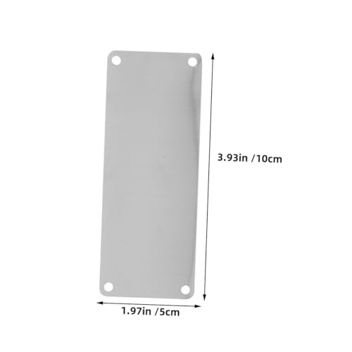 Anneome 10 Stück Teiliges Blanko Metallschild mit Löchern Dicke Gravierbare Namensschilder für DIY Tür und Briefkastenbeschriftung Rostfrei Präzise Markierung von Anneome