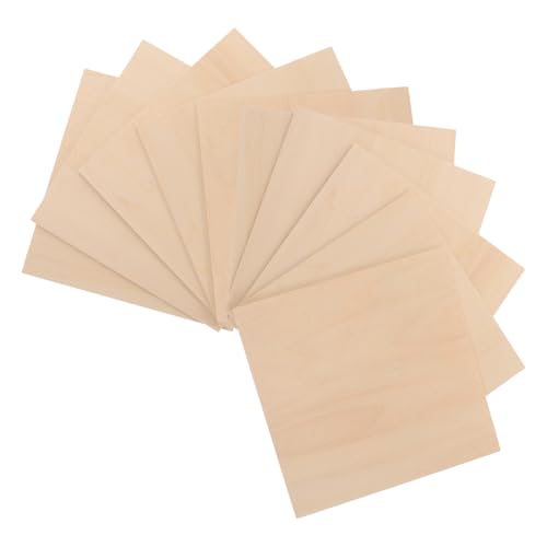 Anneome 10 Stück Teiliges DIY Holzplatten Dünne Unbehandelte Sperrholzplatten für Basteln Modellbau Gravur und Handarbeiten Präzise Holzscheiben für Kreative Holzprojekte Anneome 10 Stück Teiliges DIY Holzplatten Dünne Unbehandelte Sperrholzplatten für Basteln Modellbau Gravur und Handarbeiten Präzise Holzscheiben für Kreative Holzprojekte von Anneome