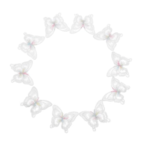 Anneome 10 Stück Teiliges Doppellagige Schmetterling Applikationen aus Organza Bestickte Aufnäher für Hochzeit Brautkleider DIY Kleidung Schuhe Hüte und Taschen Handgenäht Weiß Anneome 10 Stück Teiliges Doppellagige Schmetterling Applikationen aus Organza Bestickte Aufnäher für Hochzeit Brautkleider DIY Kleidung Schuhe Hüte und Taschen Handgenäht Weiß von Anneome