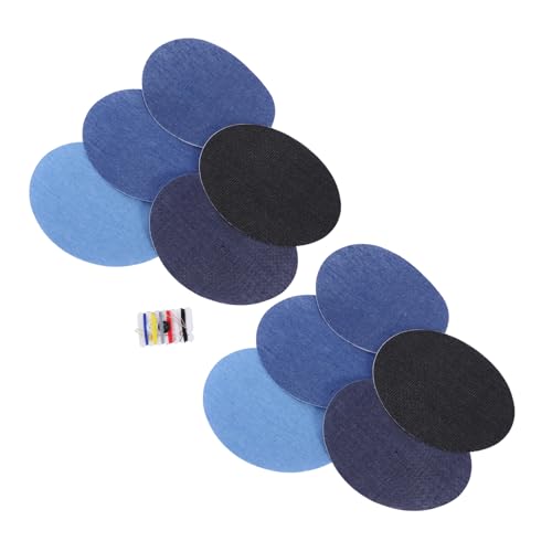 Anneome 10 Stück Teiliges Jeans Bügelflicken mit Nähset Strapazierfähige Denim Reparatur Patches zum Aufbügeln und Aufnähen für Kleidung Hosen Jacken Hüte Schnelle und Einfache Anneome 10 Stück Teiliges Jeans Bügelflicken mit Nähset Strapazierfähige Denim Reparatur Patches zum Aufbügeln und Aufnähen für Kleidung Hosen Jacken Hüte Schnelle und Einfache von Anneome