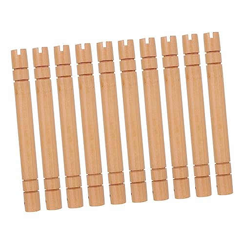 Anneome 10 Stück Teiliges Runde Chinesische Holzfächergriffe aus Massivem Holz Rutschfest und Langlebig Geeignet für DIY Fächer Natürlicher Holzgriff für Traditionelle Handfächer und Anneome 10 Stück Teiliges Runde Chinesische Holzfächergriffe aus Massivem Holz Rutschfest und Langlebig Geeignet für DIY Fächer Natürlicher Holzgriff für Traditionelle Handfächer und von Anneome