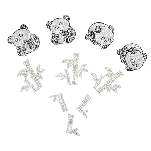 Anneome 10 Stück Teiliges Selbstklebende Panda-bügelbilder mit Strasssteinen Bestickte Applikationen für DIY Kleidung Rucksäcke Hüte Taschen Kreative Reparatur und Dekoration Anneome 10 Stück Teiliges Selbstklebende Panda-bügelbilder mit Strasssteinen Bestickte Applikationen für DIY Kleidung Rucksäcke Hüte Taschen Kreative Reparatur und Dekoration von Anneome
