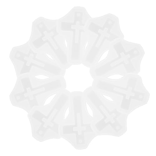Anneome 10 Stück Teiliges Silikon Gießformen für Kreuzanhänger Epoxidharz Schmuckherstellung Praktische DIY Form für Kreative Bastelarbeiten und Dekorationen von Anneome