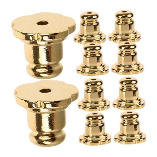 Anneome 10 Stück Teiliges Zarte Ohrstecker Verschlüsse aus Kupferbasiertem Material Langlebig und Hautfreundlich Rutschfeste Ohrring Stopper für Sicheren Halt bei Schmuckherstellung und von Anneome