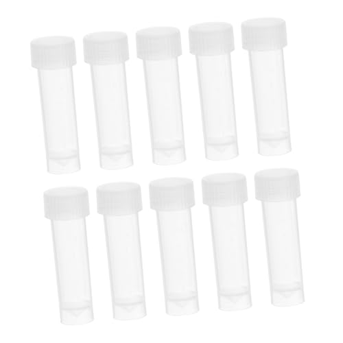 Anneome 10 Stück Transparente Nähnadelspender Kunststoff Aufbewahrungsflaschen Mit Schraubverschluss Ideal Für Organizer Basteln Und Laboranwendungen Praktische Probenröhrchen Für von Anneome