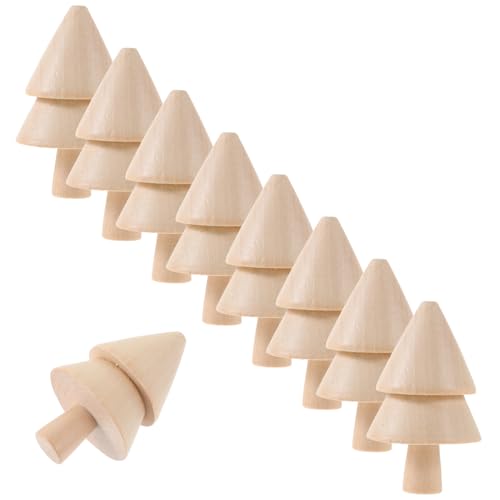 Anneome 10 Stück Unbemalte Holz Weihnachtsbäume für DIY Dekorationen Mini Kunsthandwerk für Kreative Bastelprojekte und Festliche Anlässe Natürlichem Holz für Ganze Familie Anneome 10 Stück Unbemalte Holz Weihnachtsbäume für DIY Dekorationen Mini Kunsthandwerk für Kreative Bastelprojekte und Festliche Anlässe Natürlichem Holz für Ganze Familie von Anneome