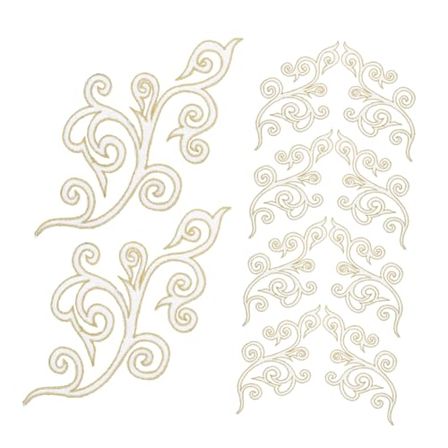 Anneome 10 Stück Weiß Stickerei Applikationen mit Wolkenmuster Selbstklebende Aufbügler für Hochzeitskleider Bühnenkostüme Party Dekoration und DIY Modegestaltung Anneome 10 Stück Weiß Stickerei Applikationen mit Wolkenmuster Selbstklebende Aufbügler für Hochzeitskleider Bühnenkostüme Party Dekoration und DIY Modegestaltung von Anneome