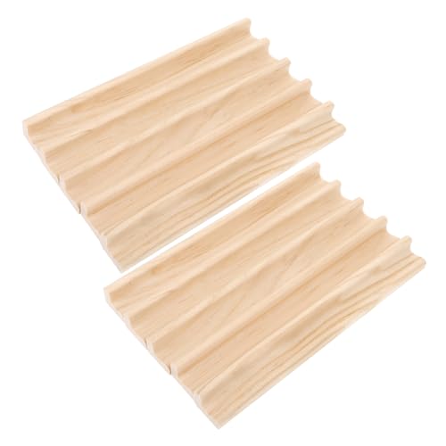 Anneome 10 Stück ständer für holzbuchstaben Briefe für Alphabet steht Buchstabenhalter zabawki stymulujące rozwój DIY Holzhandwerksdeko Briefständer Bambus von Anneome