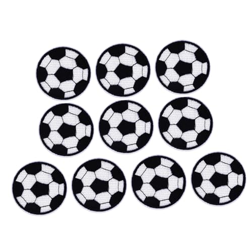 Anneome 10 Stück zarte Sportball-Patches Flicken nähen Sport-Patches Kappe Fußball-Patch selbstklebende Hutaufnäher Mantelflicken Flecken Zubehör beschichten zarte Kleiderflicken Stoff von Anneome