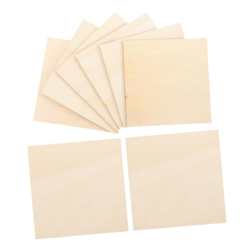 Anneome 10 Stücke Leere Holzbretter Scheiben Weiß Wohnung Leerzeichen Holzplatte Holzquadrate Zum Basteln Holzbretter Material Holzspäne Für Diy Holz Zum Basteln Diy Liefert Hölzern von Anneome