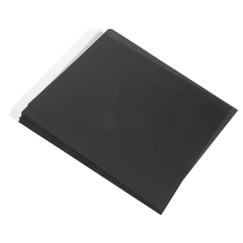 Anneome 100 Blatt Kohlepapier Handwerk Schablonenpapier Pergament Zeichenpapier überweisen Übertragungspapier zeichnen Büro-Pauspapier Kohletransfer-Kopierpapier Black von Anneome