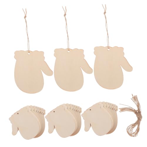 Anneome 100 Sätze Weihnachts-handschuhe Holzanhänger mit Juteschnur Unfertige Winterliche Holzscheiben DIY Christbaumschmuck Robuste Holzdeko für Weihnachtsfeier und Festtagsdekoration Anneome 100 Sätze Weihnachts-handschuhe Holzanhänger mit Juteschnur Unfertige Winterliche Holzscheiben DIY Christbaumschmuck Robuste Holzdeko für Weihnachtsfeier und Festtagsdekoration von Anneome