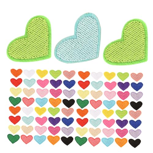 Anneome 100 Stück Bunte Herz Bügelflicken Gestickte Applikationen zum Aufnähen DIY Kleidung Reparatur Jacken Rucksäcke Schuhe Kreative Dekoration Anneome 100 Stück Bunte Herz Bügelflicken Gestickte Applikationen zum Aufnähen DIY Kleidung Reparatur Jacken Rucksäcke Schuhe Kreative Dekoration von Anneome