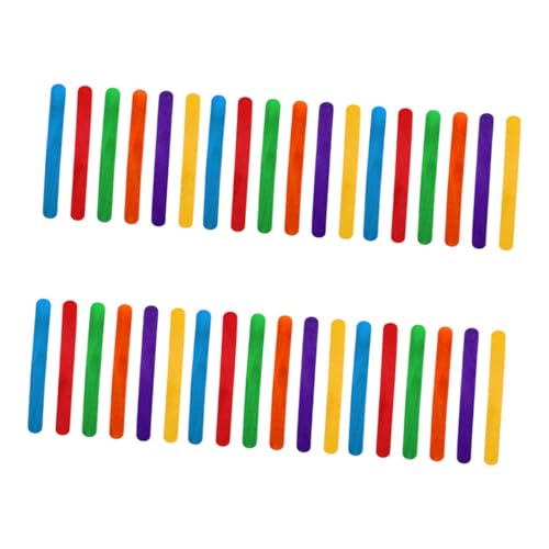 Anneome 100 Stück Bunte Holzstäbchen zum Basteln DIY Craft Wood Sticks für Schulprojekte Familienaktivitäten Leichte Glatte Eisstiele für Kreative Kunstprojekte Anneome 100 Stück Bunte Holzstäbchen zum Basteln DIY Craft Wood Sticks für Schulprojekte Familienaktivitäten Leichte Glatte Eisstiele für Kreative Kunstprojekte von Anneome
