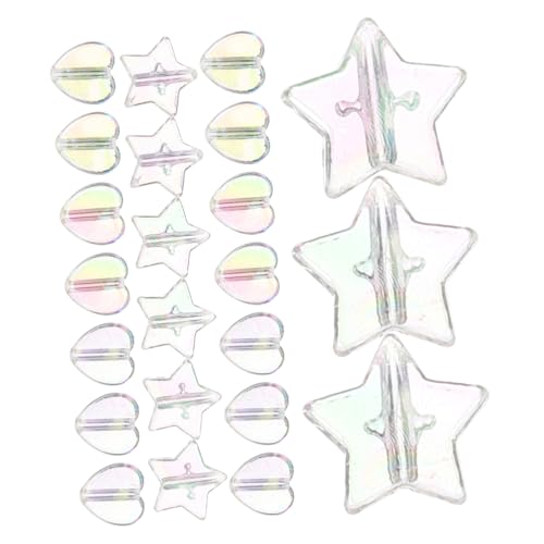 Anneome 100 Stück Herzförmige Transparente Acrylperlen für Diy Armbänder und Schmuckherstellung Spacer Beads Zubehör für Kreative Bastelprojekte von Anneome