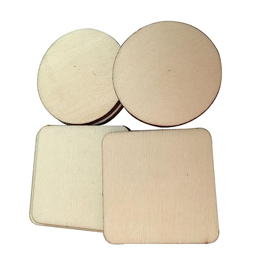Anneome 100 Stück Hölzerne dekorative Holzspäne Dekoration modern Hochzeit Rosa Party ästhetisch christmas-decorations decoratiuni craciun tischuntersetzer Baumrinde Holzscheiben Bambus von Anneome