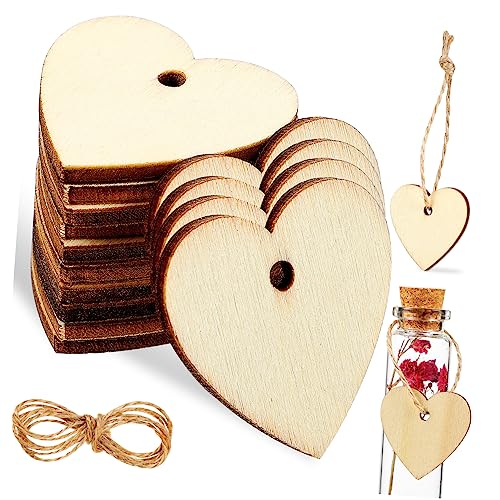 Anneome 100 Stück Hölzernes Herzgekritzel Herz Herzen Hochzeitstischdekoration Partydekorationen Aufkleber wedding decoration heartstopped holzhandwerk Holzscheiben zum Basteln von Anneome