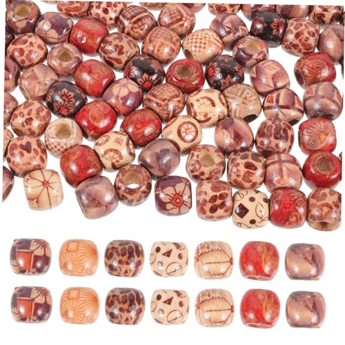 Anneome 100 Stück Holzperlen für Haare Dreadlock Zubehör Natürliche Holzkugeln Haarschmuck Zöpfe DIY Bastelperlen Braune Afrikanische Haarperlen für Flechten und Schmuck Anneome 100 Stück Holzperlen für Haare Dreadlock Zubehör Natürliche Holzkugeln Haarschmuck Zöpfe DIY Bastelperlen Braune Afrikanische Haarperlen für Flechten und Schmuck von Anneome