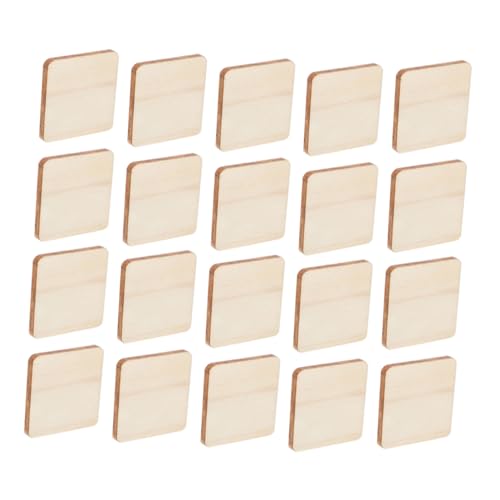 Anneome 100 Stück Holzquadratplatten für DIY Bastelprojekte Unbehandelte Holzscheiben Quadratische Holzteile für Kreative Aktivitäten und Handwerksgestaltung Anneome 100 Stück Holzquadratplatten für DIY Bastelprojekte Unbehandelte Holzscheiben Quadratische Holzteile für Kreative Aktivitäten und Handwerksgestaltung von Anneome