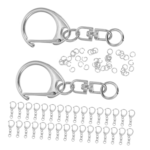 Anneome 100 Stück Metall Drehkarabiner C-förmige Drehhaken aus Zinklegierung Robuste Kleine Federverschlüsse für DIY Schmuck Schlüsselanhänger Zubehör Vielseitige Befestigungslösungen Anneome 100 Stück Metall Drehkarabiner C-förmige Drehhaken aus Zinklegierung Robuste Kleine Federverschlüsse für DIY Schmuck Schlüsselanhänger Zubehör Vielseitige Befestigungslösungen von Anneome